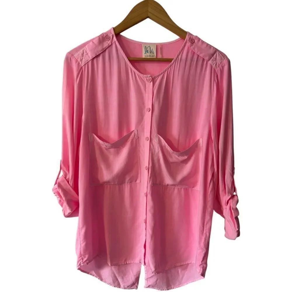 Anthropologie La Vi Sam & Lavi Long Sleeve Blouse